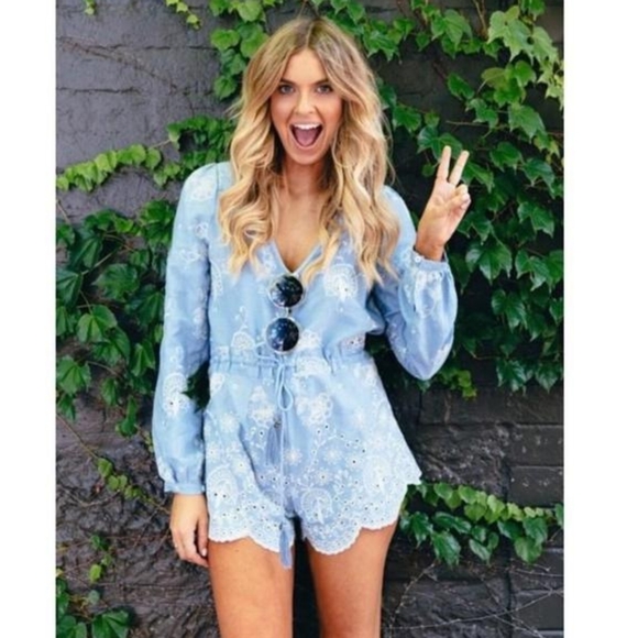 Spell designs casablanca romper chambray play suit *damaged tag* - Picture 4 of 16